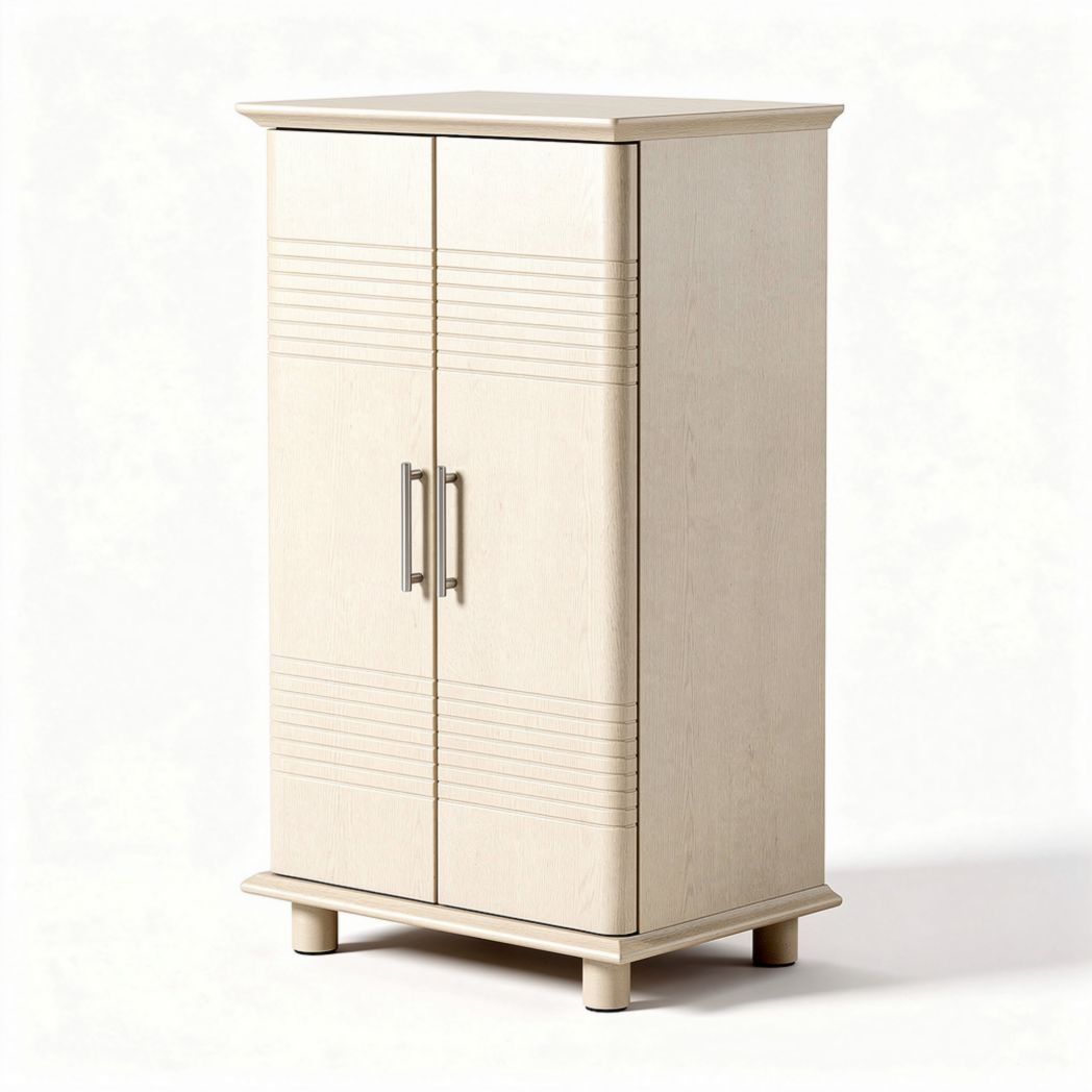 Armoire en bois de couleur claire dimensions 80 x 40 x 120cm pour rangement